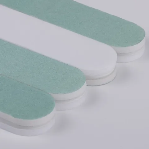 Double Sided Nail File Sponge Buffing Sanding Strip Professional Manicure Tool For Nail Care Green White