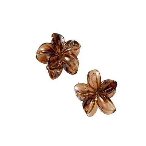 Γαλλικό Ρετρό Κλιπ Μαλλιών Frangipani Mini Πλαστικό Shark Clip Αξεσουάρ Μαλλιών Λεοπάρ Print για Γυναικείο Καθημερινό Styling