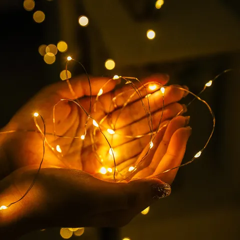 LED Copper Wire Curtain Light USB Remote Control 8 Modes String Lights For Christmas Holiday Home Party Decoration