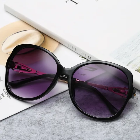 Retro Übergroße Quadratische Sonnenbrille Für Damen UV400 Schutz Strass Stern Metall Bügel Großer Rahmen Mode Brille