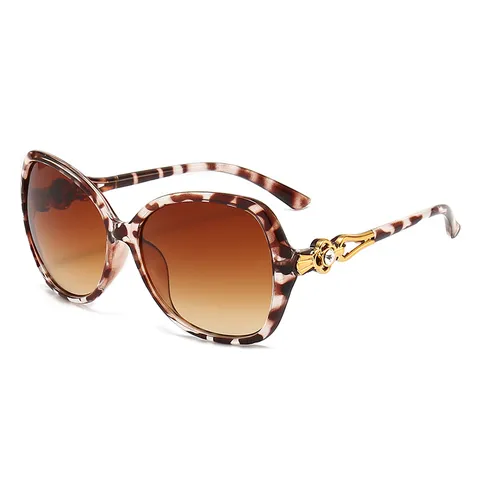 Gafas de Sol Ovaladas Grandes de Moda para Mujer Montura de PC Lentes de AC Diamante de Imitación Incrustado Lentes Degradadas Gafas Elegantes