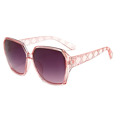 Lunettes de Soleil Carrées Oversize pour Femmes Mode Branches à Motif Matelassé Verres Dégradés UV400
