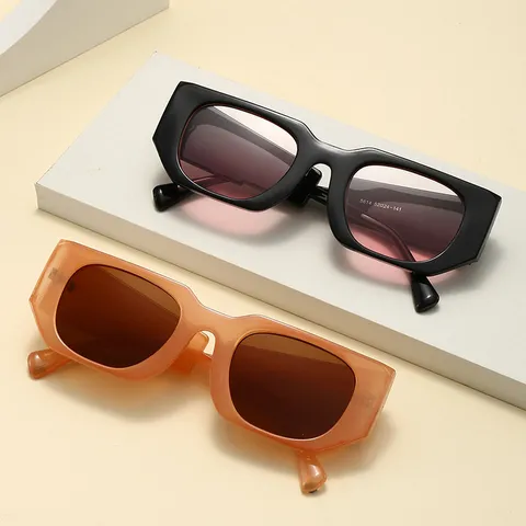 Unregelmäßige Quadratische Sonnenbrille Für Damen Herren Retro Dicke Bügel Mode Leopard Schwarz Sonnenbrille Outdoor Reise Streetwear Zubehör