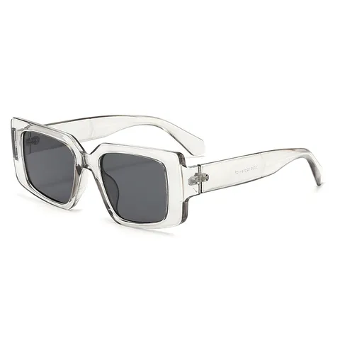 Gafas de Sol Cuadradas Estilo Coreano Moda Tendencia Montura Colorida Protección UV400 Gafas de Sol de Policarbonato para Hombres Mujeres Decoración