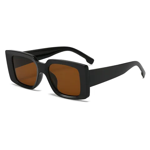 Vintage Oversize Quadrat Sonnenbrille Für Damen Herren Minimalistisch Dicker Rand Kunststoff Sonnenbrille UV400 Schutz Streetstyle Brille
