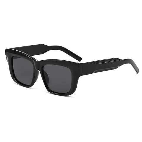 Mode Unregelmäßige Quadratische Rahmen Sonnenbrille Für Damen Herren UV400 Schutz Trendige Dicke Rahmen Brille Outdoor