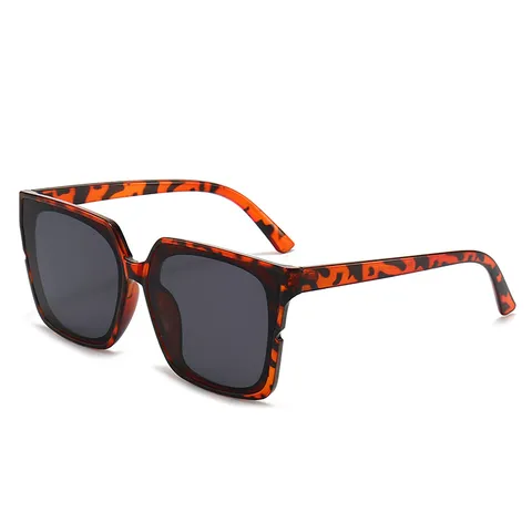 Übergroße Quadratische Sonnenbrille Für Damen Herren Retro Trendig UV400 Schutz Vollrand Kunststoff Große Brille Zum Fahren Reisen