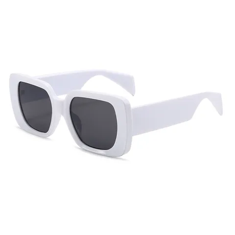 Groot Vierkant Montuur Zonnebril Voor Dames High-End Street Style UV400 Bescherming PC Montuur AC Lens Oversized Mode Zonnescherm Brillen