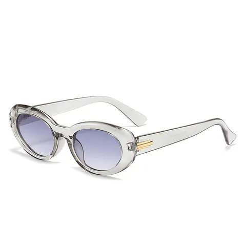 Gafas de Sol Ovaladas Retro para Mujeres Hombres Vintage Premium Montura Gruesa Moda Acento Metálico Protección UV Viaje Street Shades