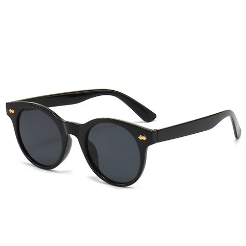 Modische Retro Runde Sonnenbrille Für Damen Herren UV400 Sonnenschutz Bonbonfarben PC Rahmen Outdoor Strand Urlaub Brille