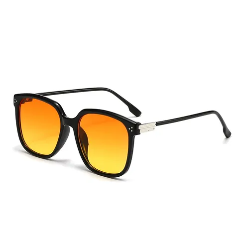 Groot Vierkant Frame Zonnebril Heren Dames Trendy Straatmode Retro Klinknagels UV400 Bescherming Zonnebril Luxe Brillen