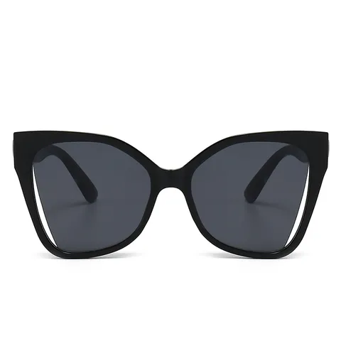 Fashion Oversized Butterfly Cat Eye Sunglasses For Women PC Frame AC Lens Hollow Design UV400 Beach Sun Glasses Fashion Eyewear
