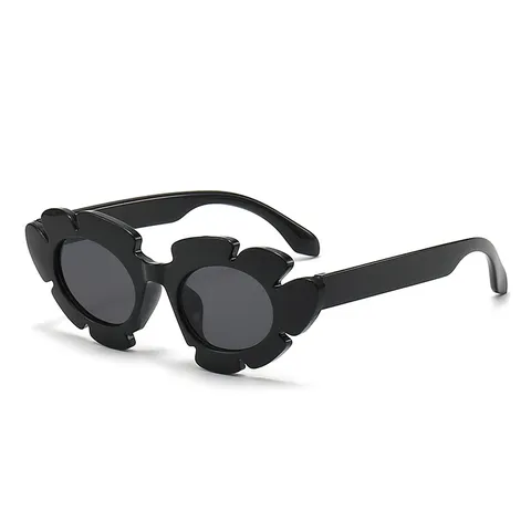 Cute Kids Sunflower Sunglasses Flower Shaped Full Frame UV400 Protection Eyewear Sweet Girls Cat Eye Personalised Outdoor Sunshade Glasses