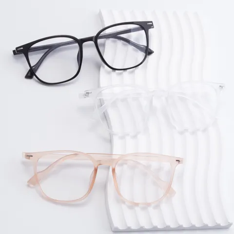 Fashion Square Frame Blue Light Blocking Glasses Lightweight Vintage Business Casual Eyeglasses For Men Women Office Clear Lens Glasses