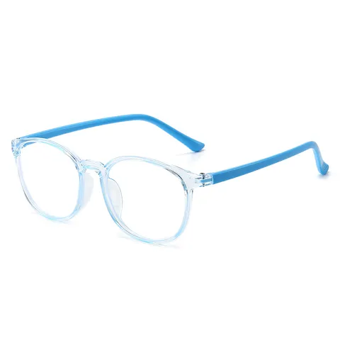 Kinderen Blauw Licht Blokkeren Bril Trendy Transparant PC Montuur Ovaal Rond Anti Oogvermoeidheid Computer Bril Voor Jongens Meisjes Dagelijkse Accessoires