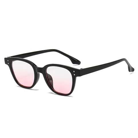 Vintage Quadratische Sonnenbrille Für Herren Damen Mode Retro PC Rahmen AC Linse UV400 Schutz Metallnieten Sonnenbrille Streetstyle Brillen