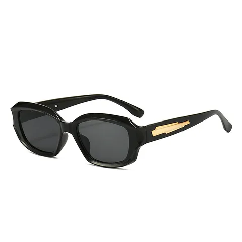 Unregelmäßige Kleine Quadratische Rahmen Jelly Sonnenbrille Punk Street Style Anti-UV Hip Hop Brille Für Herren Damen Trend