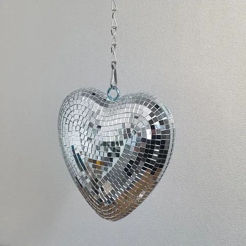 Herz Disco Ball Hängende Ornament Spiegel Glas Disco Herz Anhänger Für Party Heimdekoration