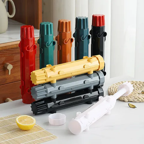 Haushalt Sushi Herstellung Werkzeug Set Sushi Bazooka Küche DIY Reiskugel Form PP Kunststoff Roller Maker Mit Bambusmatte