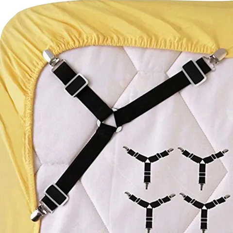 Verstellbare Elastische Bettlaken Halterung Spanngummis Matratzenhalter Gurte Eckenhalter Antirutsch Bettlaken Klips
