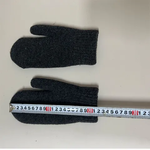 Winter Warm Verdichtet Doppellschicht Gestrickt Fäustlinge Einfrabig Thermisch Kaltes Wetter Handschuhe