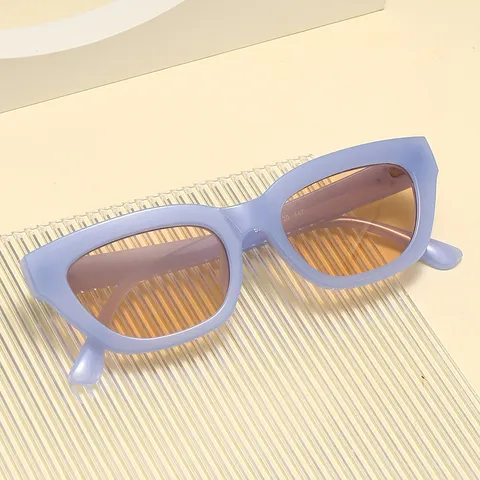 Vintage Retro Katzenauge Sonnenbrille Kleiner Rahmen UV400 Schutz PC Rahmen AC Glas Damen Herren Mode Eyewear Zubehör