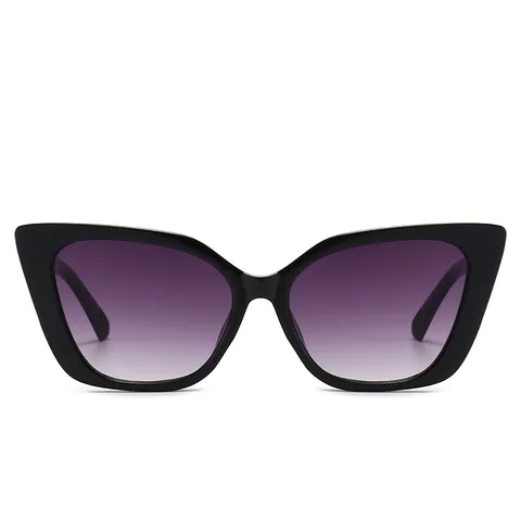 Trendige Katzenaugen Sonnenbrille Für Damen Herren Vintage Vollrand PC Rahmen AC Gläser UV400 Schutz Ozeanfarbige Gläser Mode Sonnenbrille