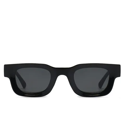 Retro Kleine Eckige Sonnenbrille Für Damen Herren Y2K Hip Hop Bonbonfarben Vintage Konkav Dick Rechteck Rahmen UV400 Brille Mode Brillenschmuck