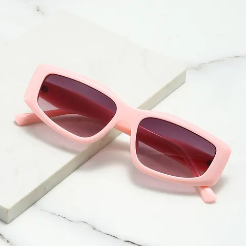 Vrouwen Mode Kleine Vierkante Zonnebril Retro Luxe UV400 Bescherming PC Montuur AC Lens Bril Voor Buiten Reizen Winkelen