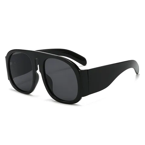Oversized Fashion Sunglasses For Women Men Contrast Color Blocking UV400 Protection Individual Trendy Street Style Sun Glasses