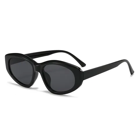 Retro Katzenauge Sonnenbrille Damen Herren PC Rahmen AC Linse UV400 Schutz Trendige Dicke Ovale Sonnenbrillen Streetwear Accessoires