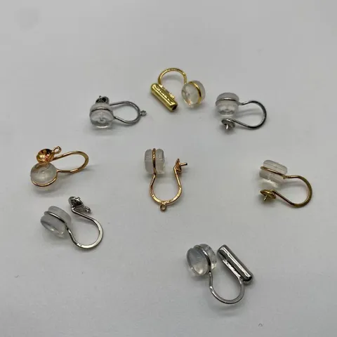 Painless Clip On Earring Converters Copper Metal Transparent Silicone Pads DIY Earring Findings Jewelry Making