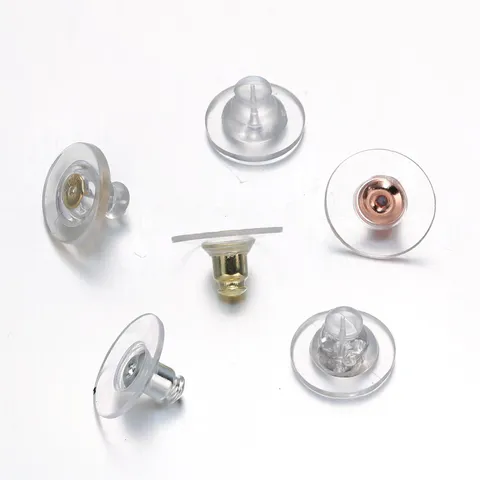 Aluminium Große Folie Ohrrückseiten Gold Silber Ohrringstöpsel DIY Schmuckzubehör Stopper