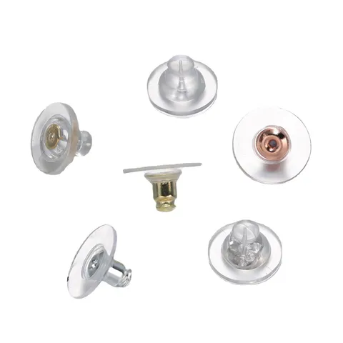 Aluminium Große Folie Ohrrückseiten Gold Silber Ohrringstöpsel DIY Schmuckzubehör Stopper