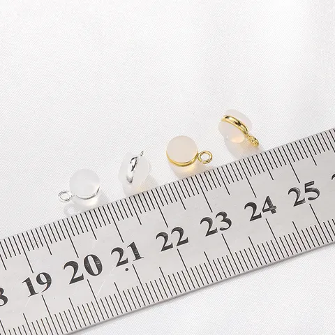Transparente Silikon Ohrringrückseiten Mit Aufhängeöse Kupfer Metall Ring Ohrringstopfen DIY Schmuckherstellung Befunde