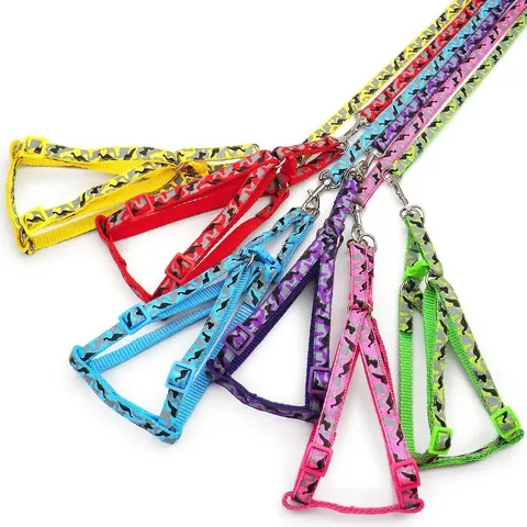Set Guinzaglio E Pettorina Per Animali Domestici Mimetico Guinzaglio Per Cani In Nylon Regolabile Pettorina Per Gatti Per Cani Di Piccola Taglia E Gatti