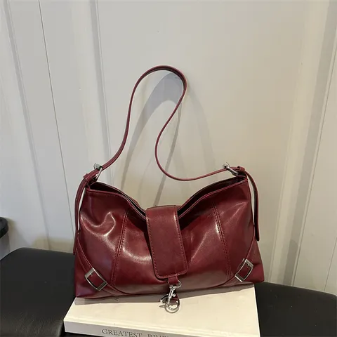 Bolso Tote de Cuero PU de Gran Capacidad Vintage para Mujer Moda Conmutar Bolso de Hombro Retro Bolso Cubo con Costuras