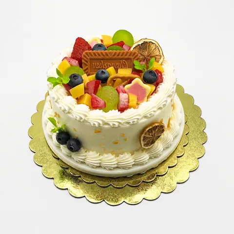 Cartone Ispessito Rotondo Base per Torta Bordo Ondulato Vassoio di Carta per Torta Festa di Compleanno