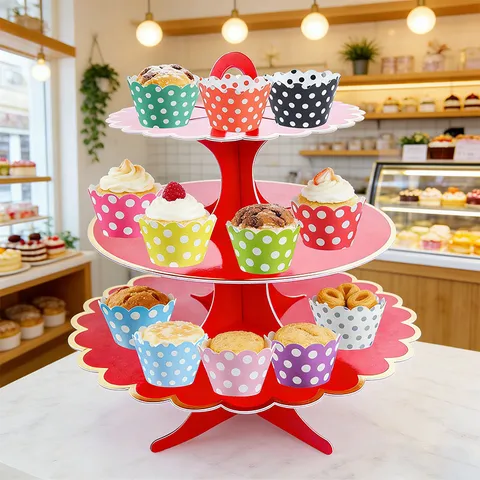 Caissettes à Cupcake en Papier Jetable Pois Cuisson Moules à Gâteau Cupcake Liners Pour Fête Mariage Décoration de Dessert