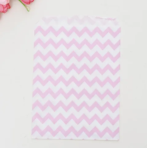 Sacs en Papier Alimentaire Imperméables à Motif de Vagues Colorées pour Snacks Frites Burgers Emballage