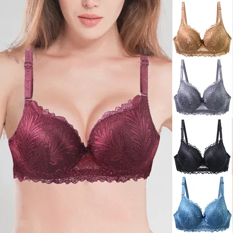 Women French Style Full Lace Bra Plus Size Underwired Lingerie Light Luxury Thin Mold Cup Sexy Breathable Underwear For Women