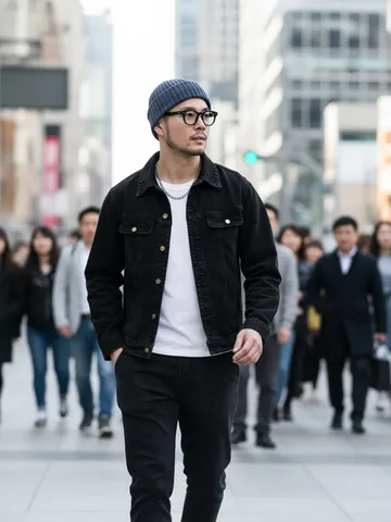 Herren Casual Jeansjacke Amerikanischer Stil Einfarbig Revers Langarm Baumwolle Oberbekleidung Regular Fit Mode Mantel