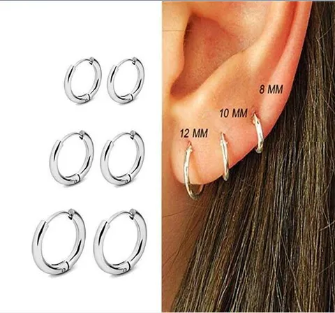 Minimalistisch Roestvrij Staal Creolen Glad Rond Cirkel Oorbel Kleine Huggie Oorbellen Goud Zilver Zwart Sieraden Voor Vrouwen Mannen Cadeau