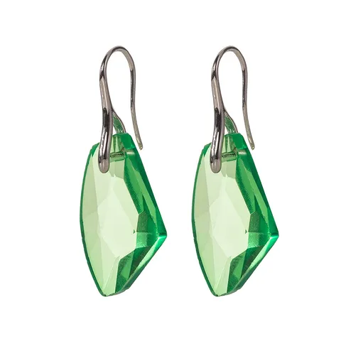 Koreaanse Mode Geometrische Ruit Oorhangers Voor Dames Koper Roestvrij Staal Haak Kristalglas Oorbellen Sieraden Cadeau