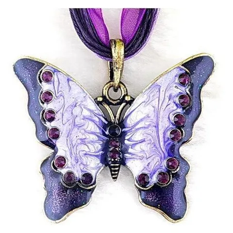 Vintage Legering Vlinder Hanger Ketting Kristal Strass Druppelolie Insect Dier Watergolfketting Choker Cadeau Voor Vrouwen Sieraden