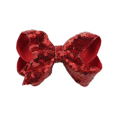 Grote Pailletten Haarstrik Clips Voor Vrouwen Meisjes Kerstcadeau Glitter Haarstrikken Met Eendensnavel Clips Hoofddeksels Haaraccessoires