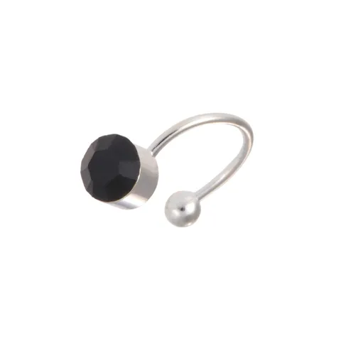 Fashion Alloy Rhinestone U Shaped Ear Cuff Non Pierced Clip Earrings Minimalist Elegant Jewelry Gift For Women Girls