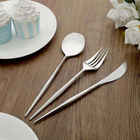 Set Machairopyrounon Mias Chrisis apo Asimi Plastiko Machairi Pirouni Kai Koutali