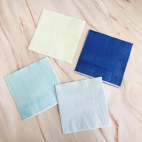 Serviettes en Papier Colorées Jetables Mouchoirs Gaufrés Pour Fête Dessert Restauration Rapide Plateau Cuisson Graisse