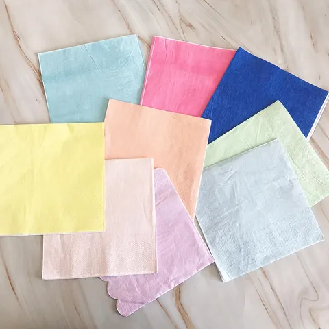 Tovaglioli di Carta Colorati Usa e Getta Goffrati per Festa Dessert Fast Food Vassoio Cottura Anti-grasso